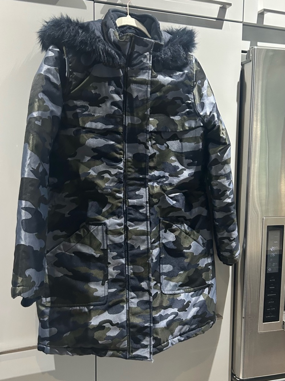 Joe Fresh Navy Jacket with Bright Orange Label